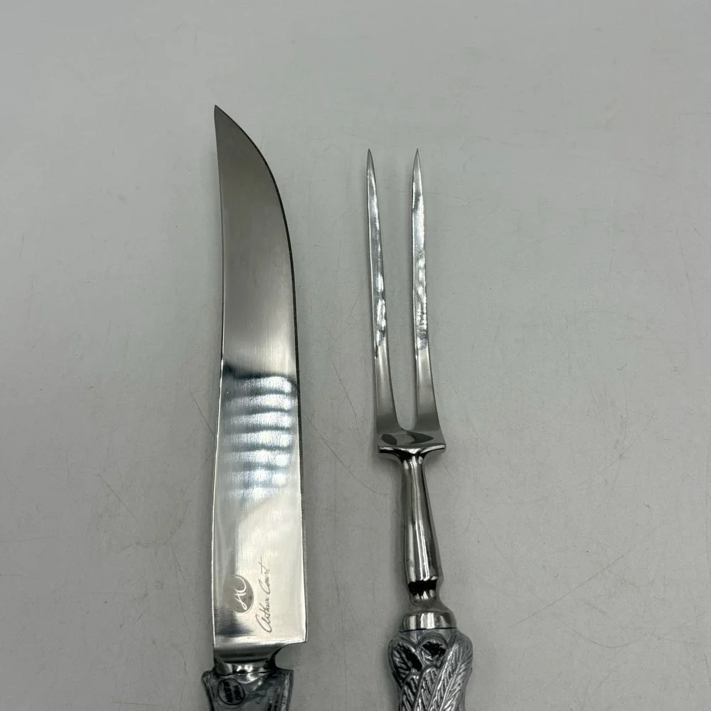 Arthur Court Turkey Carving Serving Knife & Fork